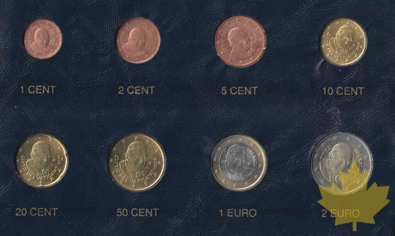 VATICAN-2006-8 MONNAIES-BENEDICTUS XIII - 20190122155856_vatican-serie-euro.jpg
