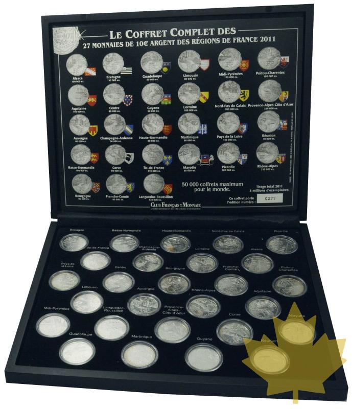 FRANCE-2011-Coffret avec 27 monnaies de 10 € des regions-FDC - 20190430160027_10euro-regions-2011.jpg