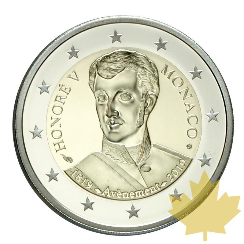 MONACO-2019-2 EURO-Avénement d'Honoré V-PROOF - 20190903121630_Monaco-2euro-2019-honore.JPG