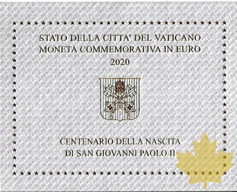 VATICAN-2020-2 EURO commemorative Centenario Giovanni Paolo II  - 20200916131803_VATICAN-2EURO-2020-1.jpg