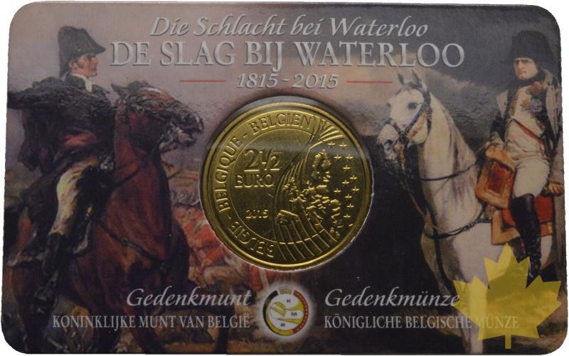 BELGIQUE-2015-2.5 EURO-LA BATAILLE DE WATERLOO-FDC - 20220224110048_2.5euroBELGIQUEr.jpg