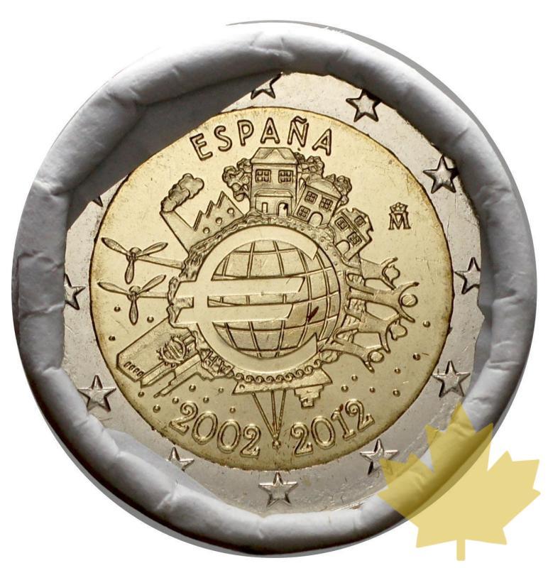 ESPAGNE- 2012- 2 EURO COMMEMORATIVE -10 ans Euro-ROULEAU - 24-09-2013-21.JPG