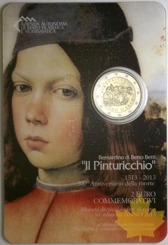 SAINT MARIN-2013- 2 EURO COMMEMORATIVE PINTURICCHIO - 30-09_2013-4.JPG