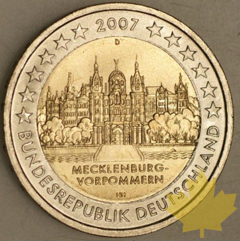 ALLEMAGNE-2007D-2 EURO Mecklenburg Vorpommern - ALL-2EUR2007D-A.jpg