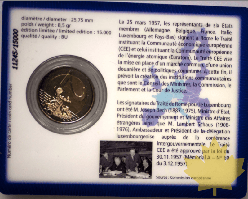 LUXEMBOURG-2007- 2 EURO TRAITE DE ROME SOUS BLISTER - LUX-07-2.png