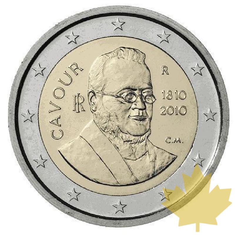 ITALIE-2010-2 EURO COMMEMORATIVE  CAMILLO BENSO CONTE DI CAVOUR Courante - italie-commemo-2010.jpg